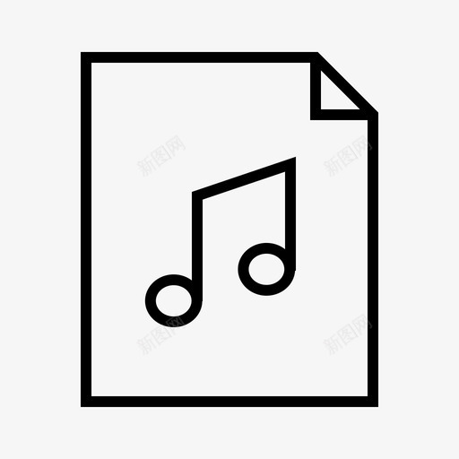 音乐文件文件类型图标svg_新图网 https://ixintu.com mp3 唱片集 声音 文件 文件夹 文件类型 音乐