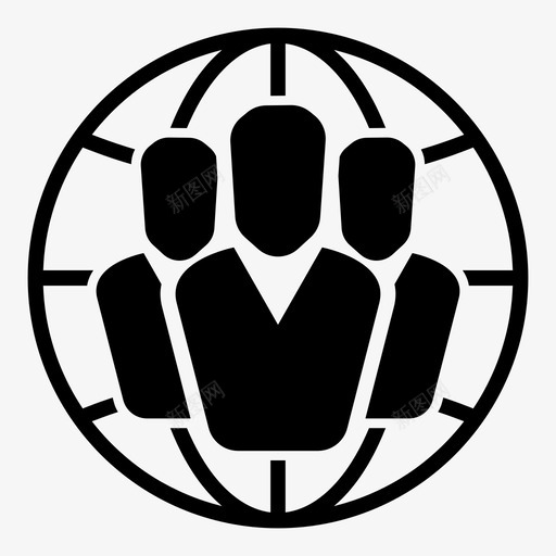 社区俱乐部全球图标svg_新图网 https://ixintu.com 互联网 俱乐部 全球 星球 球体 社区 网络 集团