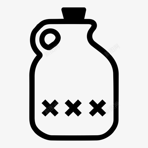 私酒威士忌烈酒图标svg_新图网 https://ixintu.com 威士忌 朗姆酒 烈酒 私酒 酒壶 酒类 饮料