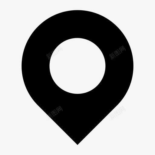 位置地图标记大头针svg_新图网 https://ixintu.com 位置 地图标记 地点 大头针 指针