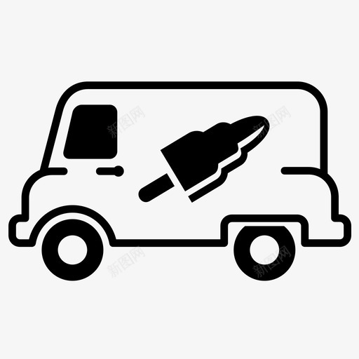 冰淇淋车运输方式冰棒图标svg_新图网 https://ixintu.com 冰棒 冰淇淋车 夏天 旅行 款待 糖果 车辆 运输方式