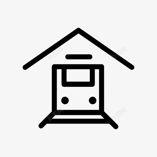 火车站列车员有轨电车图标svg_新图网 https://ixintu.com 323 列车员 旅行 有轨电车 有轨电车站 火车站 火车车厢 运输