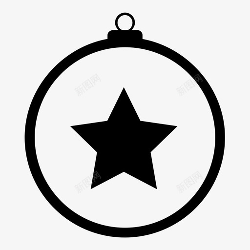 装饰品圣诞节星星图标svg_新图网 https://ixintu.com 叮当 圣诞系列 圣诞老人 圣诞节 帽子 星星 白天 秋天 装饰品 雪 魔术