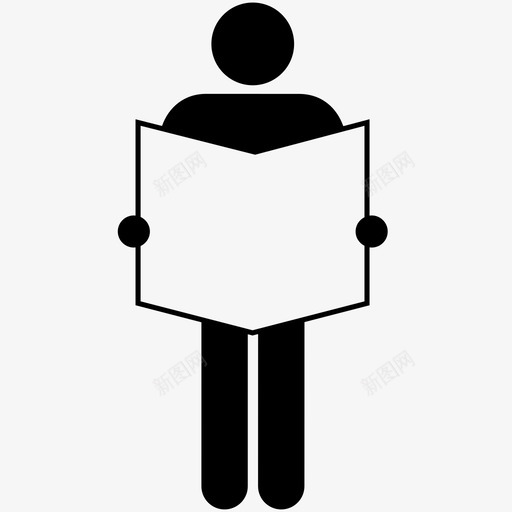 阅读阅读新闻人物图标svg_新图网 https://ixintu.com 人物 地图阅读器 导航 折叠 报纸阅读器 杂志 查找 阅读 阅读新闻