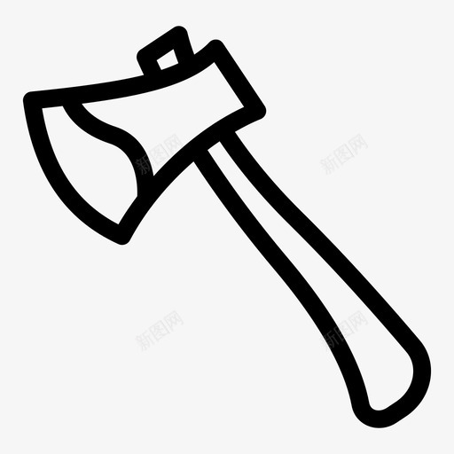 斧头工具伐木工人图标svg_新图网 https://ixintu.com 伐木工人 工具 手持式 斧头 森林 砍刀 砍柴
