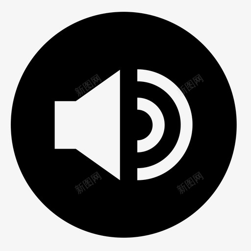 非静音填充圆形设置图标svg_新图网 https://ixintu.com 填充圆形设置 非静音