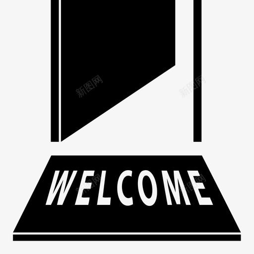 门垫迎宾席图标svg_新图网 https://ixintu.com 迎宾席 门垫