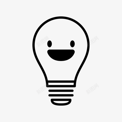 快乐创意智能图标svg_新图网 https://ixintu.com 创意 卡威 反射 发光 快乐 智能 朗讯 灯 灯泡