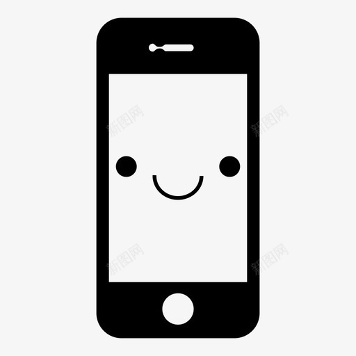 工作电话面部表情良好图标svg_新图网 https://ixintu.com 工作电话 情绪 技术与情绪 状态 移动 良好 表情符号 面部表情