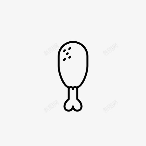鸡腿感恩节零食图标svg_新图网 https://ixintu.com 感恩节 烧烤 热翅 肉 蛋白质 零食 饭 骨头 鸡翅 鸡腿