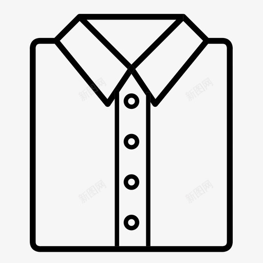 采购产品衬衫工作服正装图标svg_新图网 https://ixintu.com 工作服 工作衬衫 扣子衬衫 折叠衬衫 正装 纽扣 采购产品衬衫