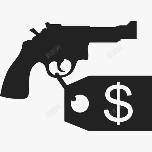 枪支零售商待售枪支图标svg_新图网 https://ixintu.com 价签 待售 枪支 枪支零售商 武器