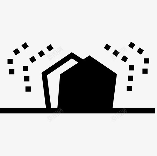 地震自然灾害自然破坏图标svg_新图网 https://ixintu.com 地震 地面 房屋 破坏力 自然力 自然灾害 自然破坏 震动