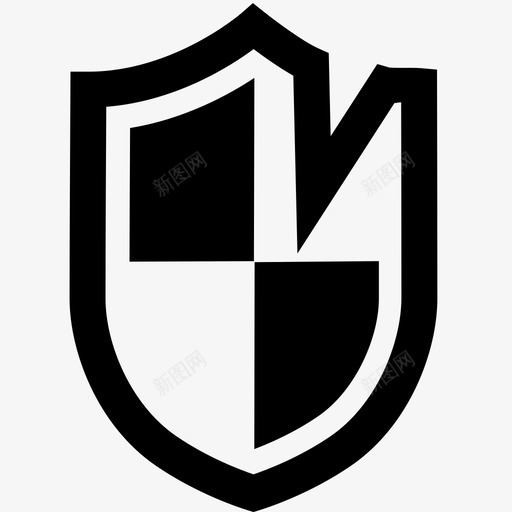 破盾保护中世纪图标svg_新图网 https://ixintu.com 中世纪 伤害 保护 守卫 破盾 防御 骑士 高德