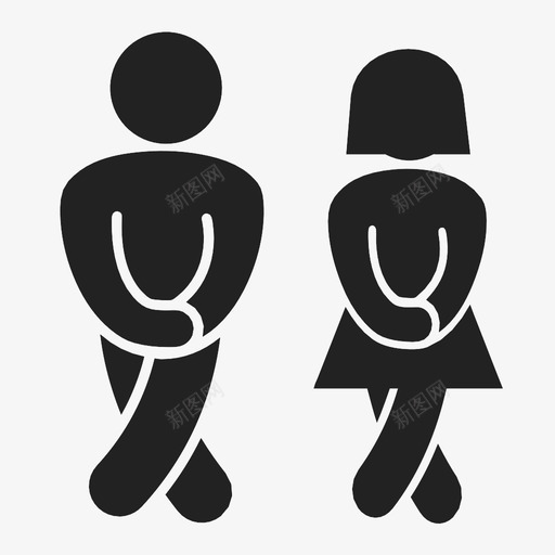 卫生间男式小便图标svg_新图网 https://ixintu.com 卫生间 厕所 女厕所 小便 最近的废物 男式 紧急