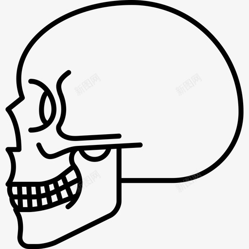 头骨骨骼撕裂图标svg_新图网 https://ixintu.com 人头骨 头 头盖骨 头骨 撕裂 死 骨头 骨骼