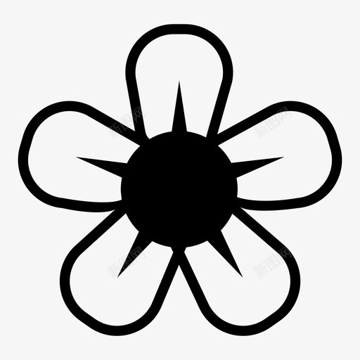 花mac移动图标svg_新图网 https://ixintu.com mac 植物 用户界面 移动 符号 简单 自然 花 苹果灵感 采摘