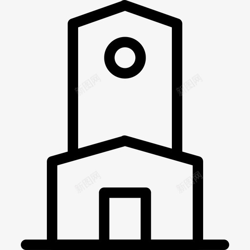 寺庙精神形状图标svg_新图网 https://ixintu.com 宗教 寺庙 建筑 建筑物和地标 形状 教堂 祈祷 精神 线图标 结构 设计