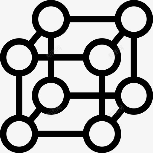 分子形状科学图标svg_新图网 https://ixintu.com 分子 实验 形状 微型 插图 研究 科学 科学和医学 粒子 线图标