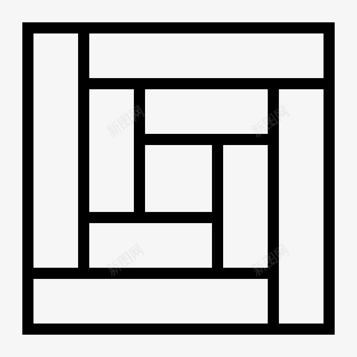 采购产品图案纺织品缝纫图标svg_新图网 https://ixintu.com 工艺 木屋 纺织品 织物 绗缝 缝纫 被块木屋 被子图案 被子块 采购产品图案