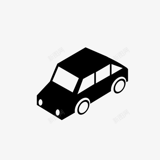 3d汽车3d城市图标svg_新图网 https://ixintu.com 3d城市 3d汽车