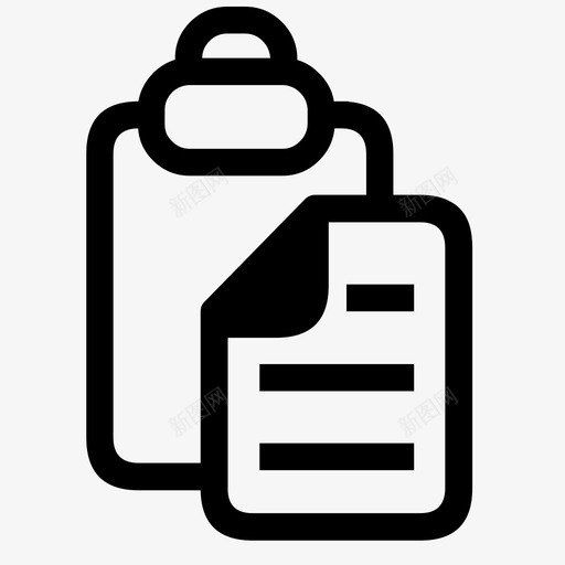 剪贴板页面纸张图标svg_新图网 https://ixintu.com 剪贴板 报告 文书 注释 演示 登记 登记表 纸张 页面 饼图
