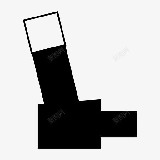 吸入器空气呼吸图标svg_新图网 https://ixintu.com 吸入器 呼吸 哮喘 空气
