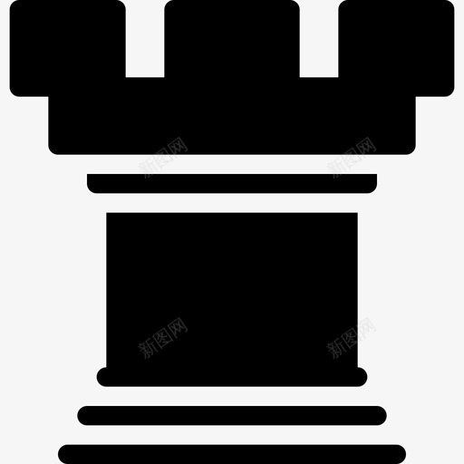 车游戏块形状图标svg_新图网 https://ixintu.com 大象 实心图标 形状 战术 战术游戏 游戏块 策略 策略游戏 象棋-实心 车