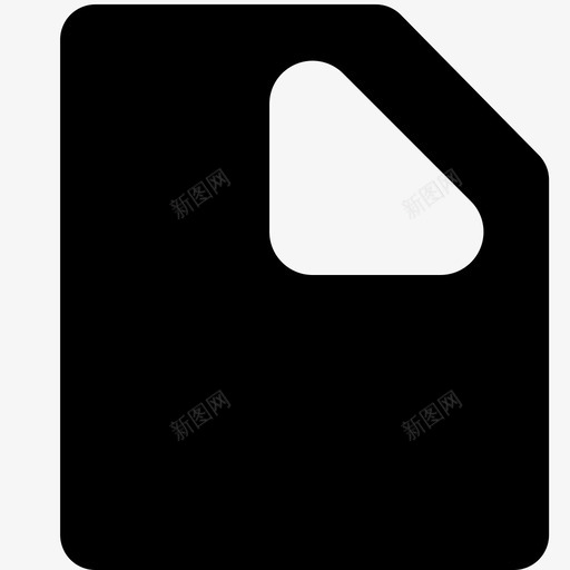 文件翻页纸张图标svg_新图网 https://ixintu.com 文件 纸张 翻页