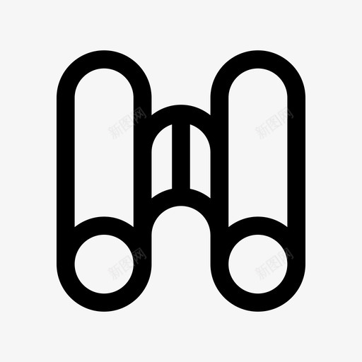 双筒望远镜观察看图标svg_新图网 https://ixintu.com 人性 双筒望远镜 定位 导航 搜救 看 观察 镜头