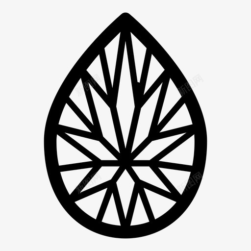 梨钻石蓝宝石昂贵图标svg_新图网 https://ixintu.com 优雅 宝石 昂贵 梨钻石 珠宝切割 碧珠 紫水晶 翡翠 蓝宝石 钻石切割