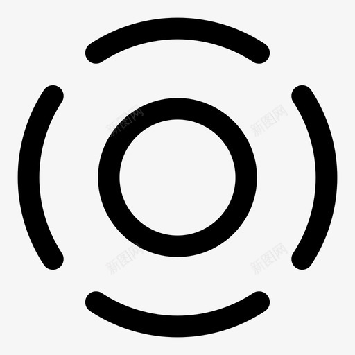 焦点用户界面ui元素图标svg_新图网 https://ixintu.com ui元素 ui按钮 ui资产 圆角ui 点 焦点 用户界面 目标 行