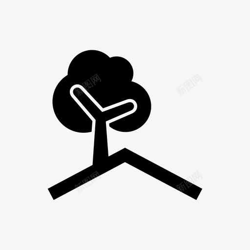 屋顶花园树花园图标svg_新图网 https://ixintu.com 屋顶花园 树 花园