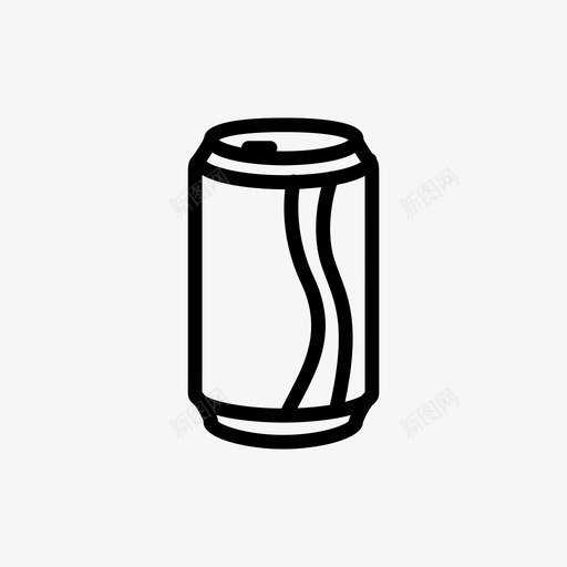 罐装苏打水汽水图标svg_新图网 https://ixintu.com 100icons100天 Beccoashea 可乐 可口可乐 汽水 罐装 苏打水 饮料