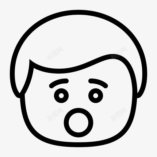 男人哇惊讶的男人图标svg_新图网 https://ixintu.com 人 卡哇伊 哇 头 惊讶的男人 男人 笑脸 脸 表情 震惊