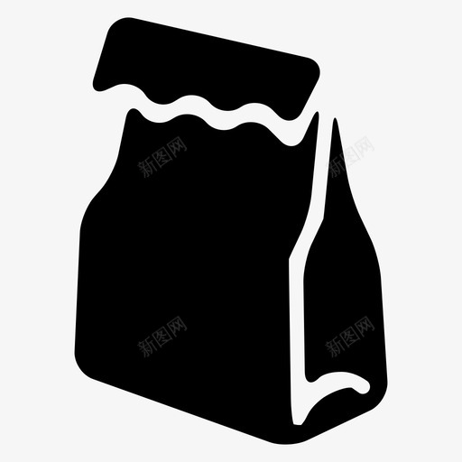 午餐袋纸制午餐袋纸袋图标svg_新图网 https://ixintu.com 午餐袋 棕色袋子 纸制午餐袋 纸袋 袋子