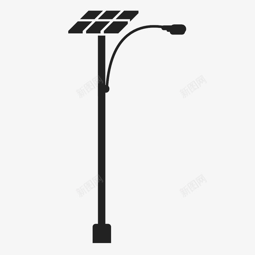 太阳能路灯路灯太阳能图标svg_新图网 https://ixintu.com 太阳能 太阳能路灯 替代能源 路灯