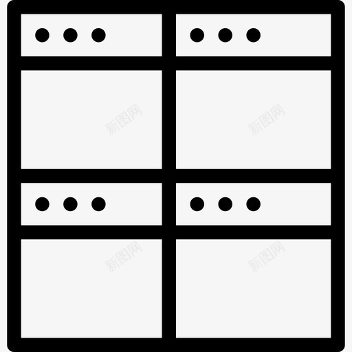拆分窗口标志拆分四方形窗口图标svg_新图网 https://ixintu.com ui web web浏览器 拆分四方形窗口 拆分窗口 标志 用户界面 窗口 网页