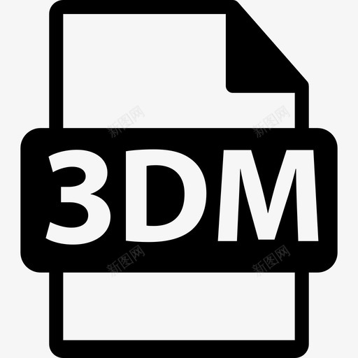 3DM文件格式符号接口文件格式文本图标svg_新图网 https://ixintu.com 3DM文件格式符号 接口 文件格式文本