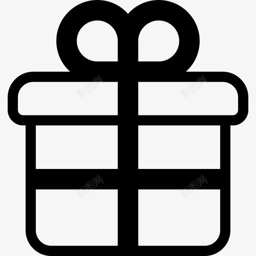 礼品生日礼盒图标svg_新图网 https://ixintu.com 包装 庆祝 生日 礼品 礼品盒 礼物 礼盒 购物必需品
