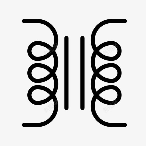 变压器工程保险丝图标svg_新图网 https://ixintu.com 保险丝 变压器 工程 灯 物理 电位计 电感 电气符号 电阻器 螺线管 零件 麦克风