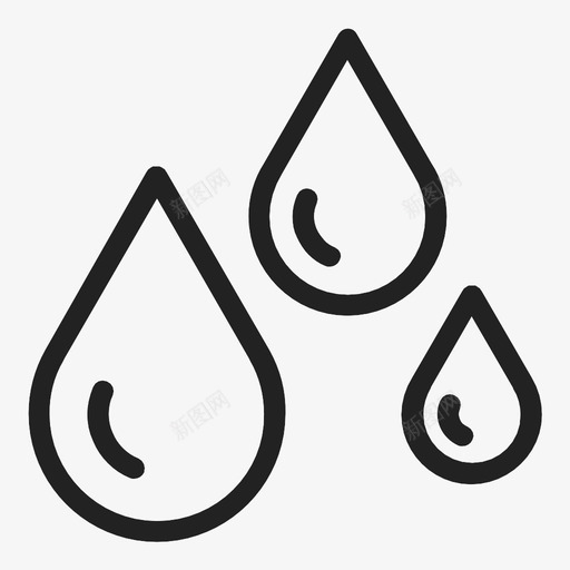 雨水滴西雅图图标svg_新图网 https://ixintu.com pnw 下雨 下雨天气 水滴 西北太平洋 西雅图图标 雨