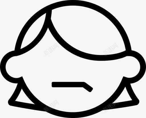 失望女孩女孩脸图标svg_新图网 https://ixintu.com 不确定 人格 人脸 失望 女人 女孩 女孩脸 微笑 怀疑