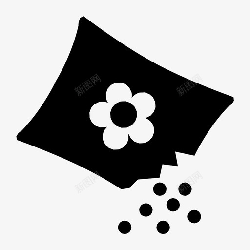 种子包花花园图标svg_新图网 https://ixintu.com 幼苗 植物 种子 种子包 自然 花 花园