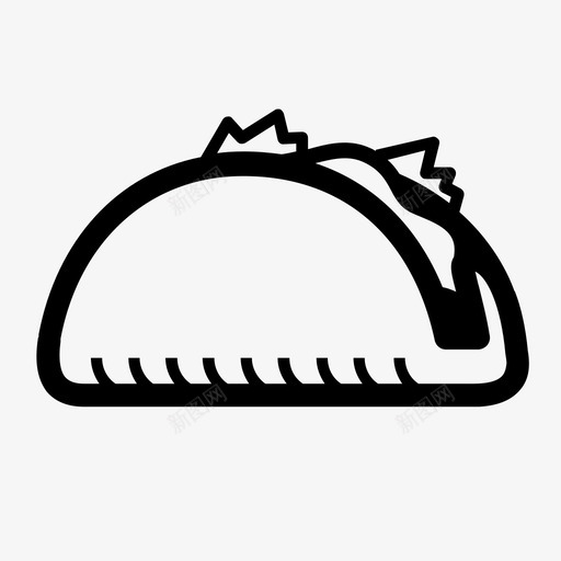 墨西哥玉米卷零食墨西哥食物图标svg_新图网 https://ixintu.com 午餐 墨西哥玉米卷 墨西哥食物 晚餐 硬壳 硬壳玉米卷 零食