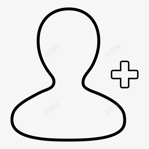 添加用户社交媒体个人图标svg_新图网 https://ixintu.com 个人 人员 应用程序 添加用户 社交媒体 管理 管理员 计算