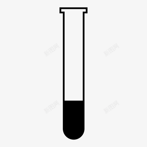 试管模型证明图标svg_新图网 https://ixintu.com 实验室 样品 模型 测试 研究 科学 类型 证明 试管