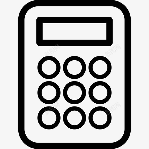 计算器轮廓变体工具和器具可爱的图标svg_新图网 https://ixintu.com 可爱的图标 工具和器具 计算器轮廓变体