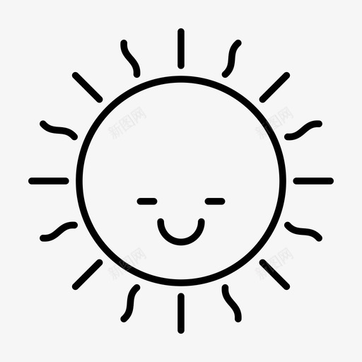 困倦沉睡困倦的脸图标svg_新图网 https://ixintu.com 困倦 困倦的太阳 困倦的脸 夏天 日出 沉睡 笑脸 阳光