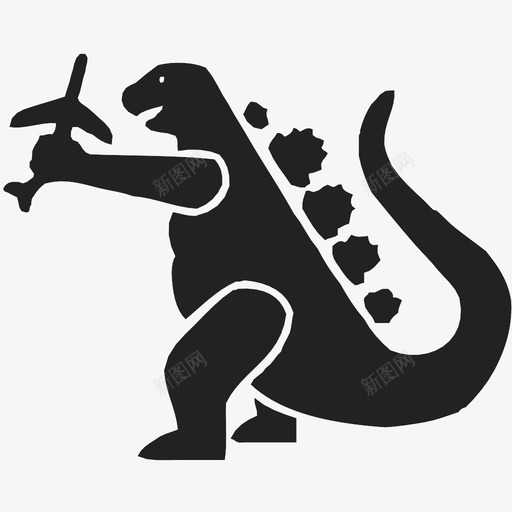 哥斯拉图标svg_新图网 https://ixintu.com 哥斯拉